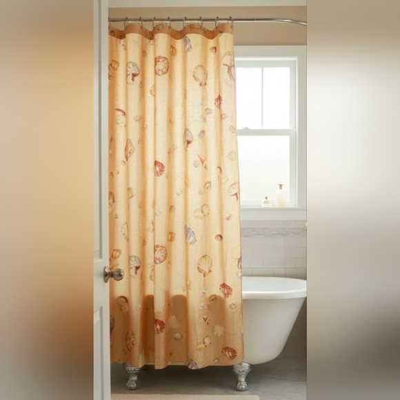 Bacova Other - Bacova Golden Sands Shower Curtain, with Seashells and Coral 70-Inch